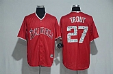 Los Angeles Angels of Anaheim #27 Mike Trout Red 2017 Spring Training Flexbase Collection Stitched Jersey,baseball caps,new era cap wholesale,wholesale hats